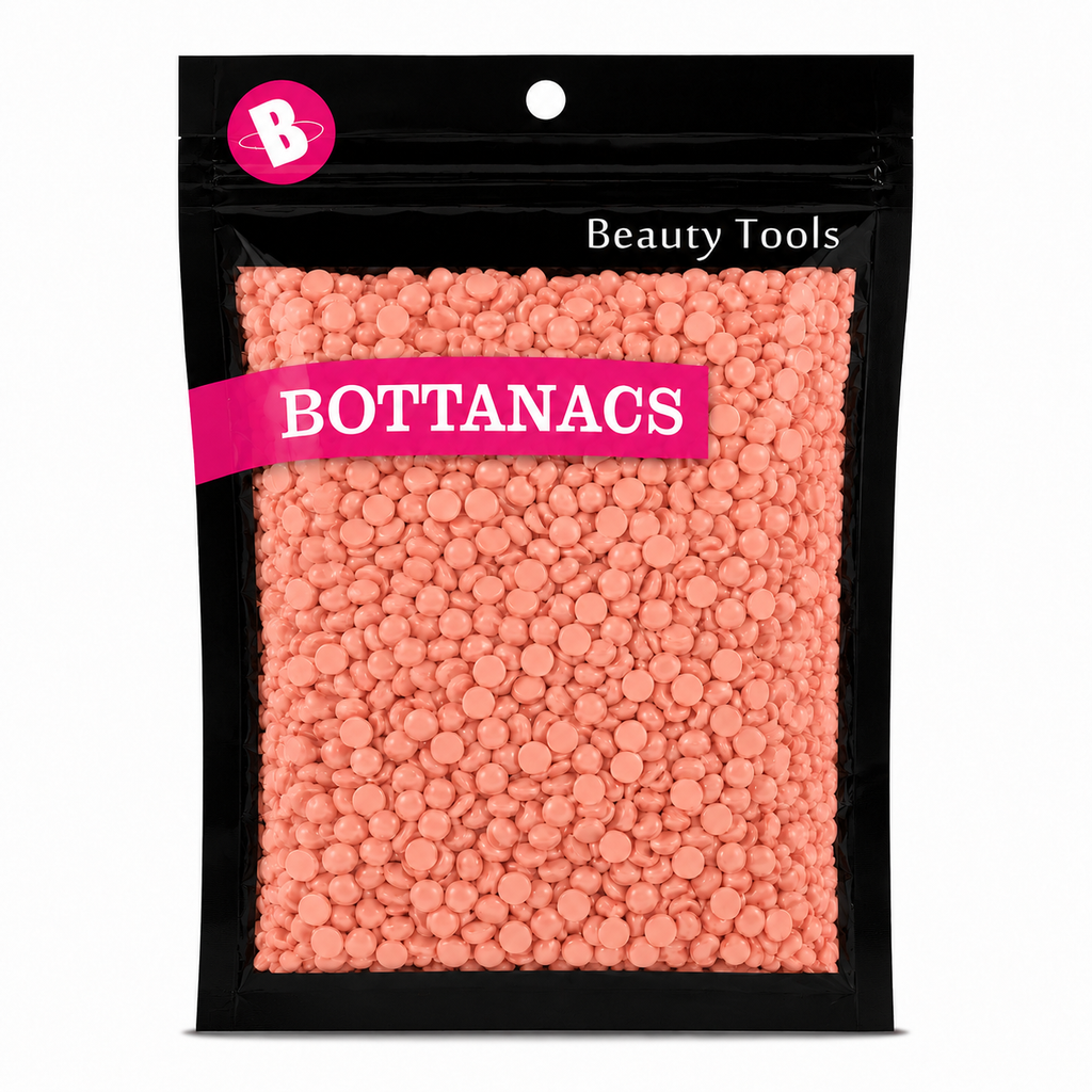 BOTTANACS Peach Hard Wax Beans – Stripless Hair Removal Wax Beads for Face & Body