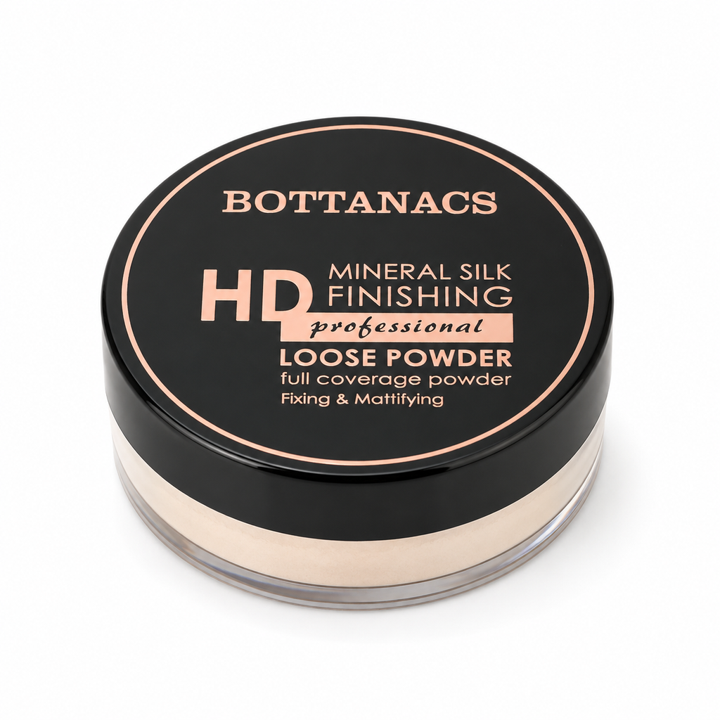 BOTTANACS HD Mineral Silk Finishing Loose Powder – Oil Control Matte Setting Powder, Shade 01