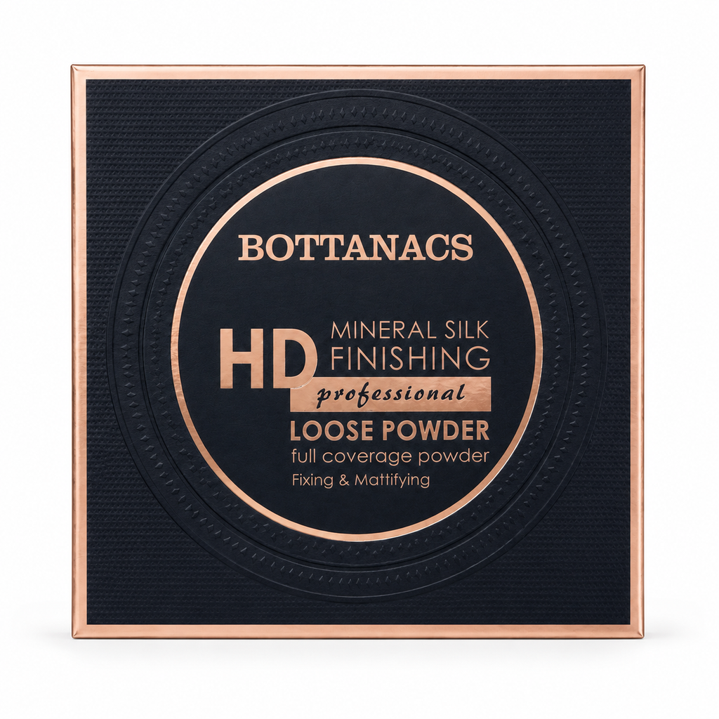BOTTANACS HD Mineral Silk Finishing Loose Powder – Oil Control Matte Setting Powder, Shade 02