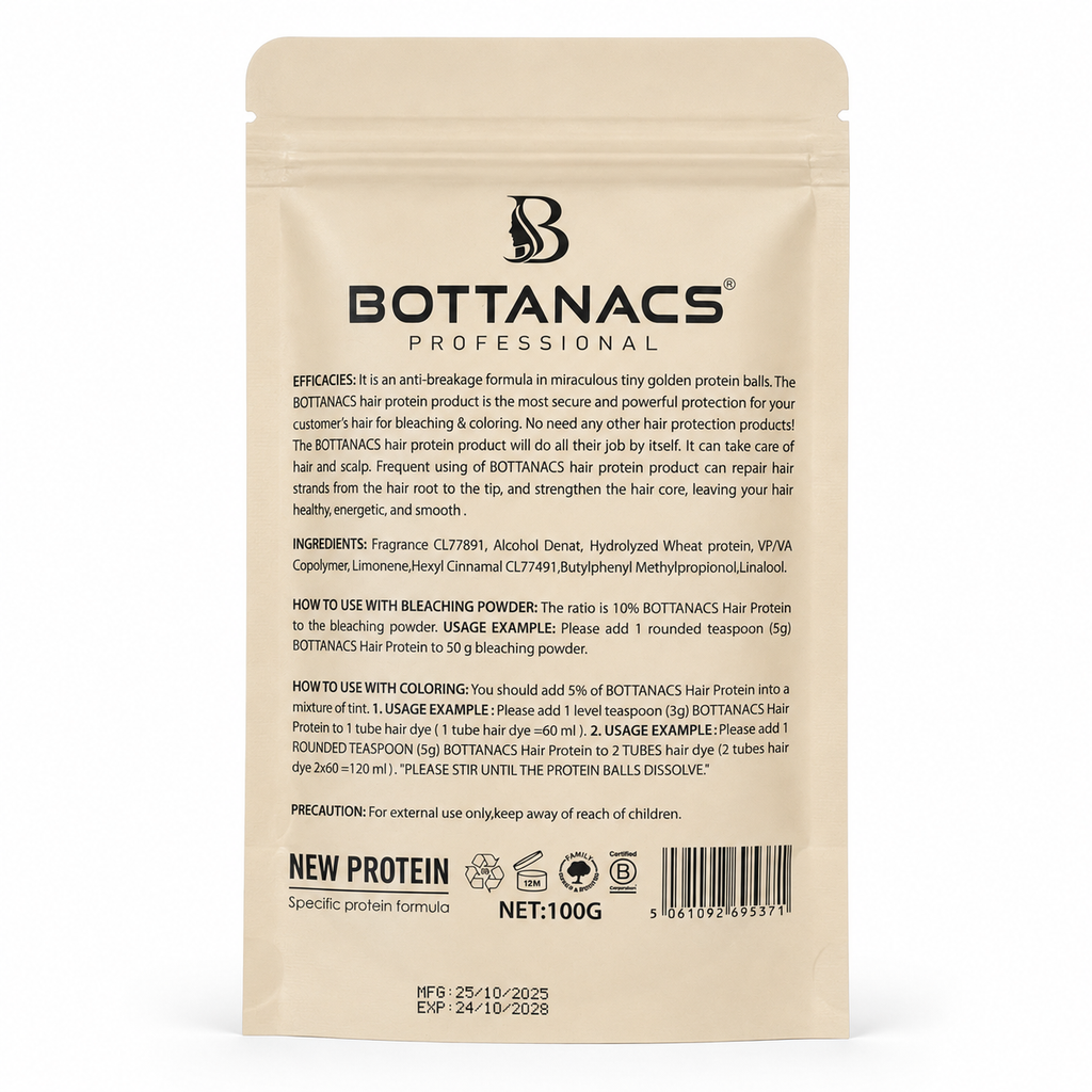 BOTTANACS Professional Hair Care Protein Golden Balls – Anti-Breakage Additive for Bleach, Hair Color & Shampoo – 100g