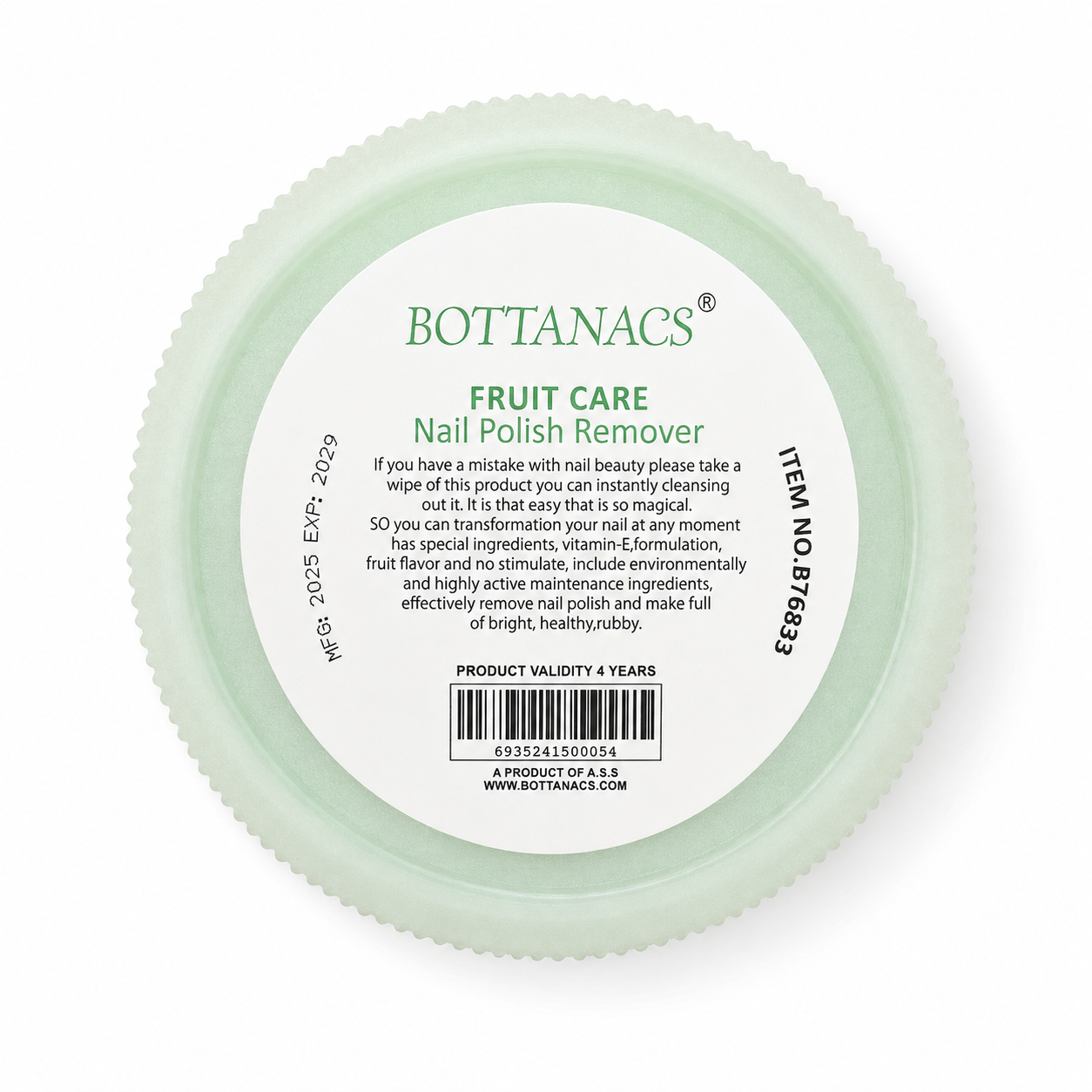 BOTTANACS Apple Nail Polish Remover Wipes – 40pcs