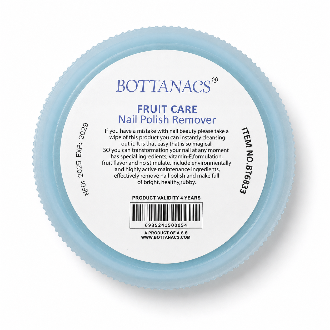 BOTTANACS Blueberry Nail Polish Remover Wipes – 40pcs