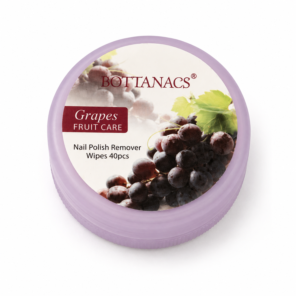 BOTTANACS Grapes Nail Polish Remover Wipes – 40pcs