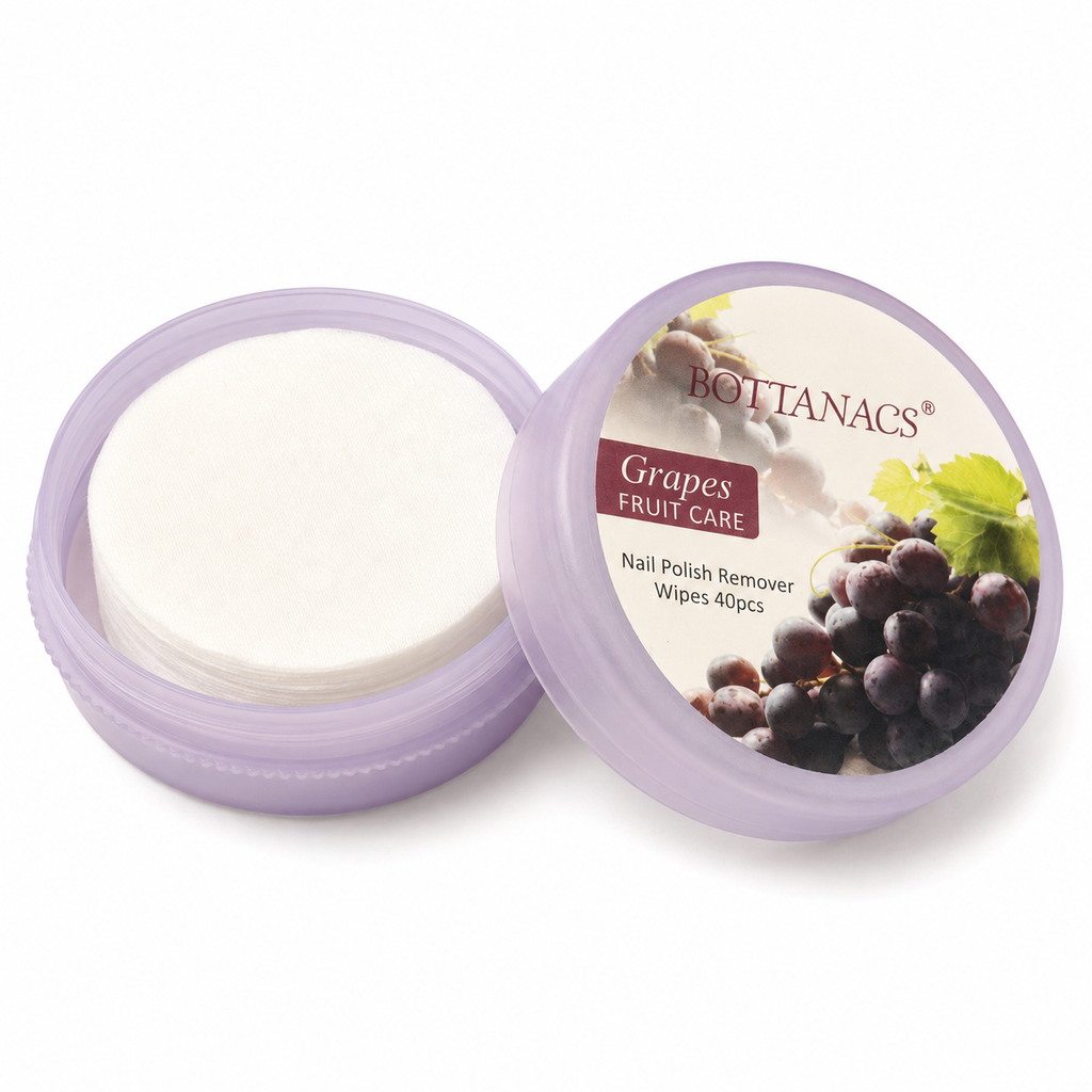 BOTTANACS Grapes Nail Polish Remover Wipes – 40pcs