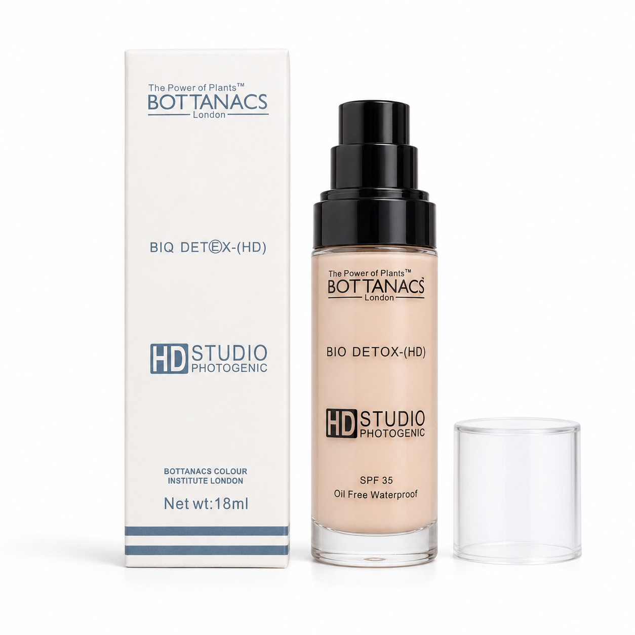 BOTTANACS Bio Detox HD Studio Photogenic Foundation SPF 35 – BE05 Rose Beige – 18ml