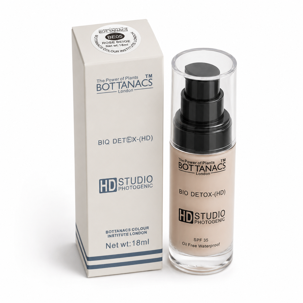 BOTTANACS Bio Detox HD Studio Photogenic Foundation SPF 35 – BE05 Rose Beige – 18ml
