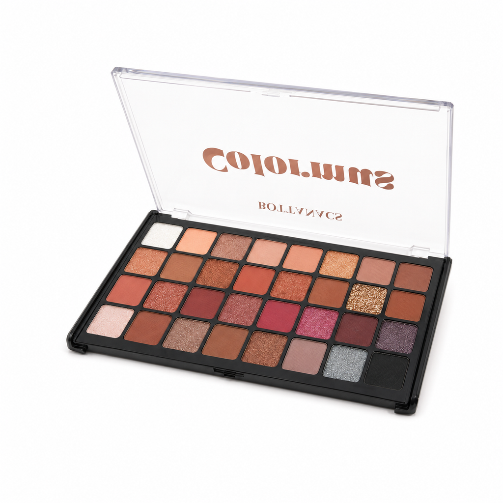 BOTTANACS 32 Color Professional Eyeshadow Palette – Matte, Shimmer & Glitter Finish