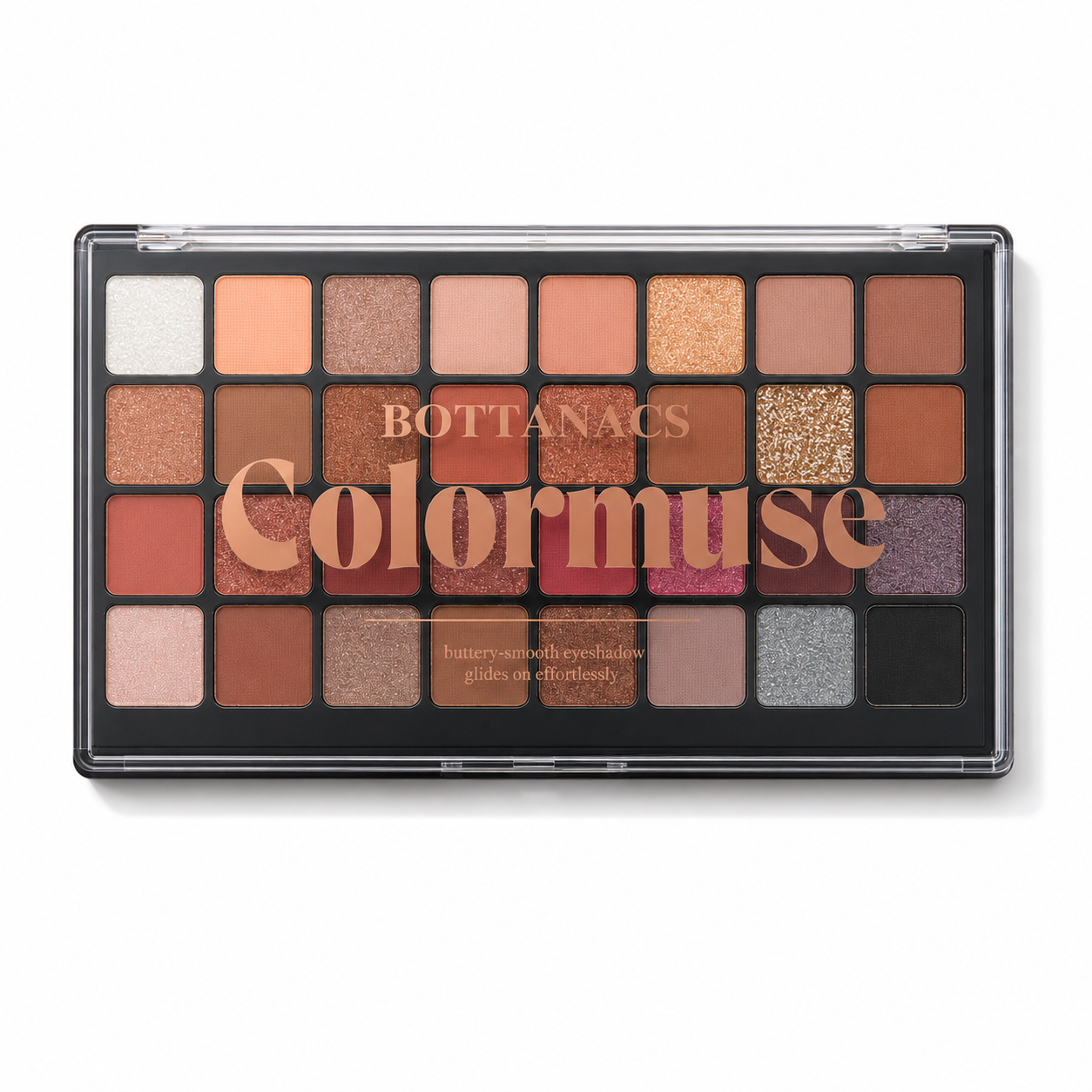 BOTTANACS 32 Color Professional Eyeshadow Palette – Matte, Shimmer & Glitter Finish