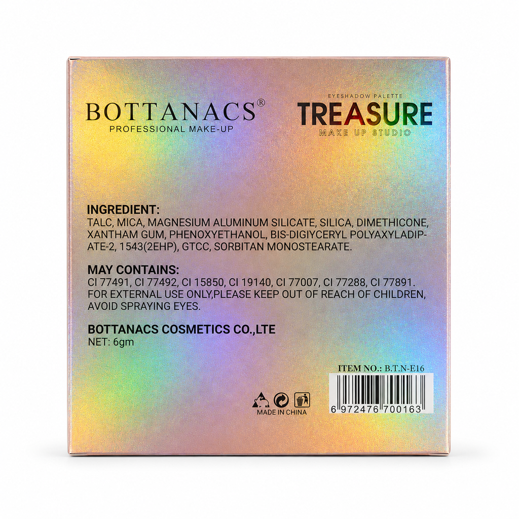 BOTTANACS Treasure 16 Colour Eyeshadow Palette | Shade 03