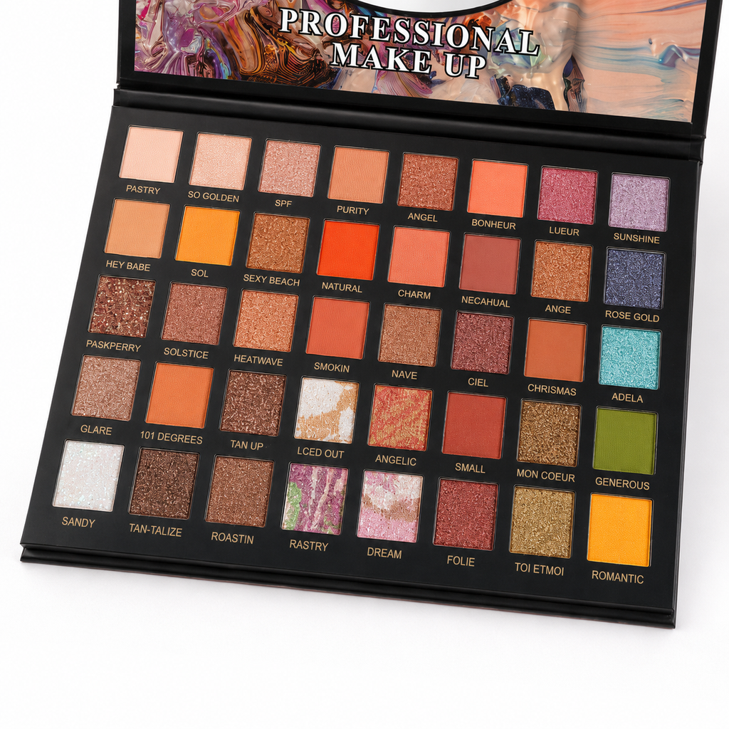 BOTTANACS 40 Color Professional Eyeshadow Palette | Highly Pigmented Matte & Shimmer Makeup Palette with Mirror