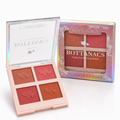 BOTTANACS Four Color Face Blusher | 4 Shade Blush Palette | Smooth & Blendable Long-Lasting Makeup | Shade 03