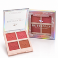 BOTTANACS Four Color Face Blusher | 4 Shade Blush Palette | Smooth & Blendable Long-Lasting Makeup | Shade 02