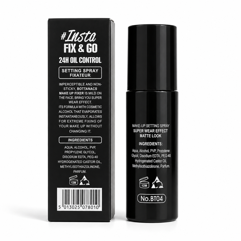 BOTTANACS #Insta Fix & Go 24H Oil Control Setting Spray – Quick Dry Oil-Free Makeup Fixer 45ml