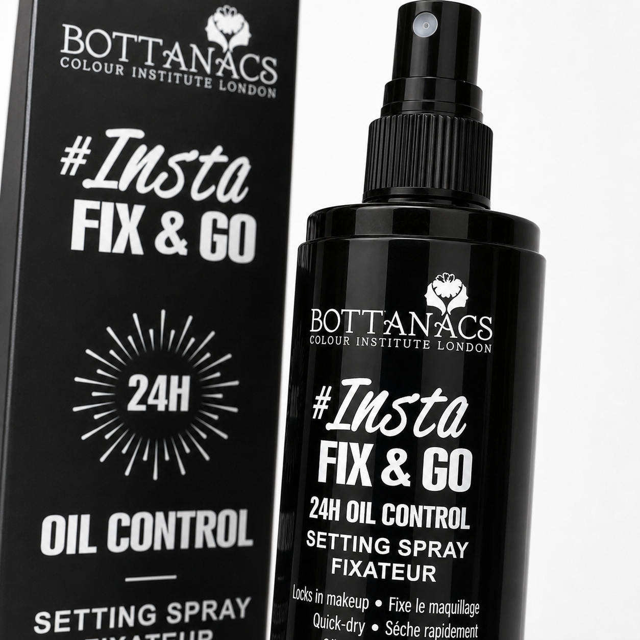 BOTTANACS #Insta Fix & Go 24H Oil Control Setting Spray – Quick Dry Oil-Free Makeup Fixer 45ml