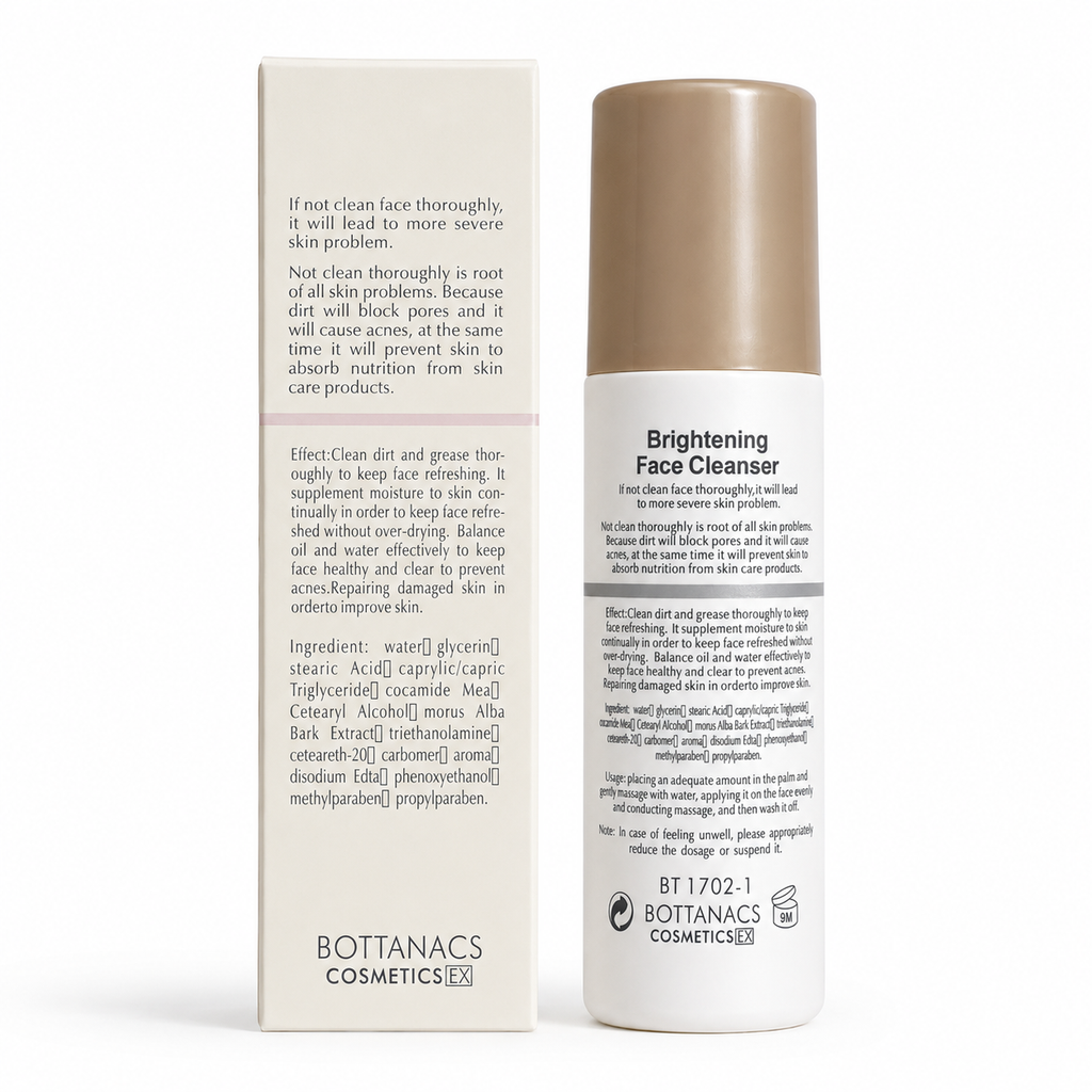BOTTANACS Cosmetics EX Brightening Face Cleanser – Balance Water & Oil Cleanser for Demanding Skin 150ml