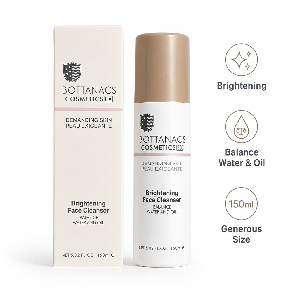 BOTTANACS Cosmetics EX Brightening Face Cleanser – Balance Water & Oil Cleanser for Demanding Skin 150ml