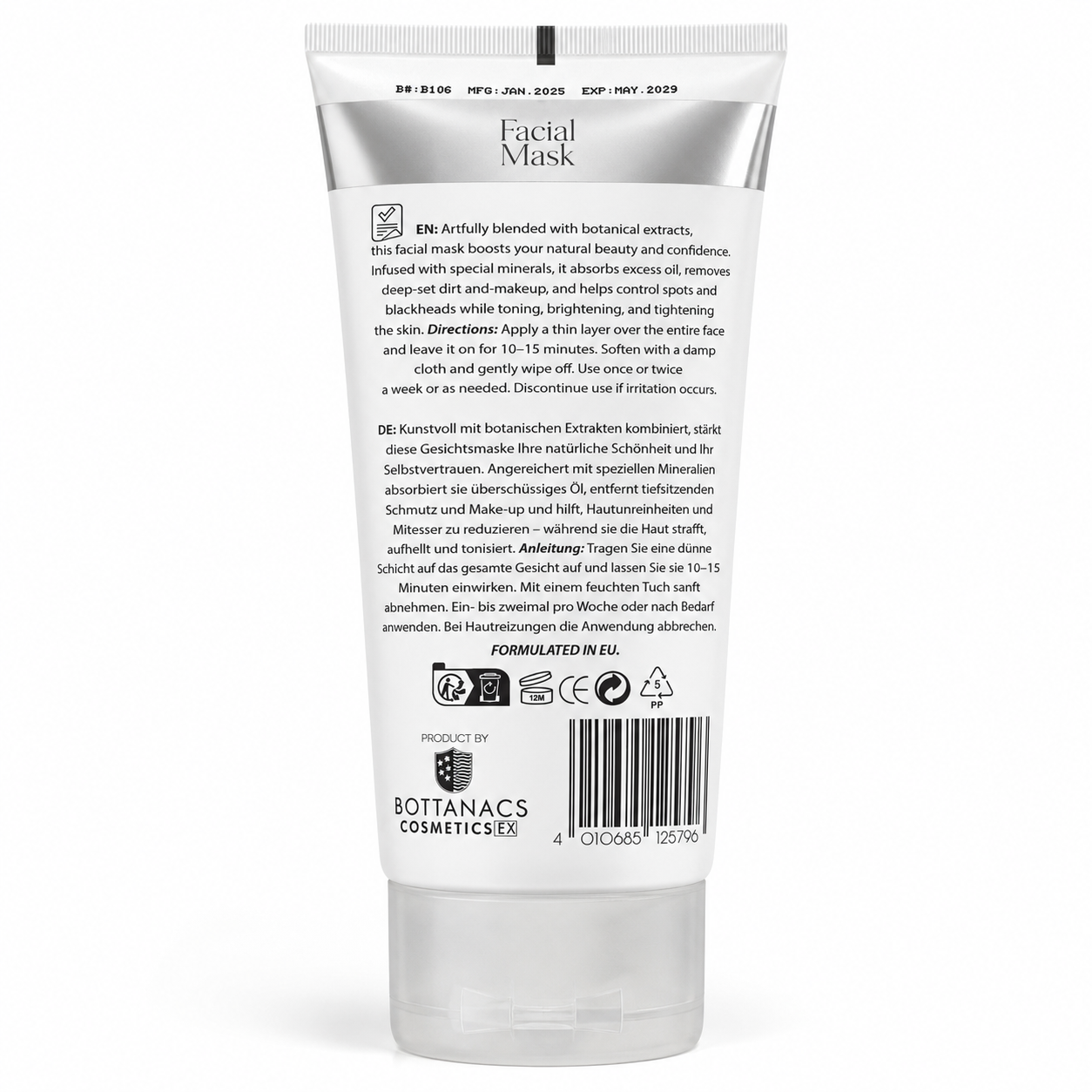 BOTTANACS GlutaWhite Facial Mask – Hydration Boost – 200ml
