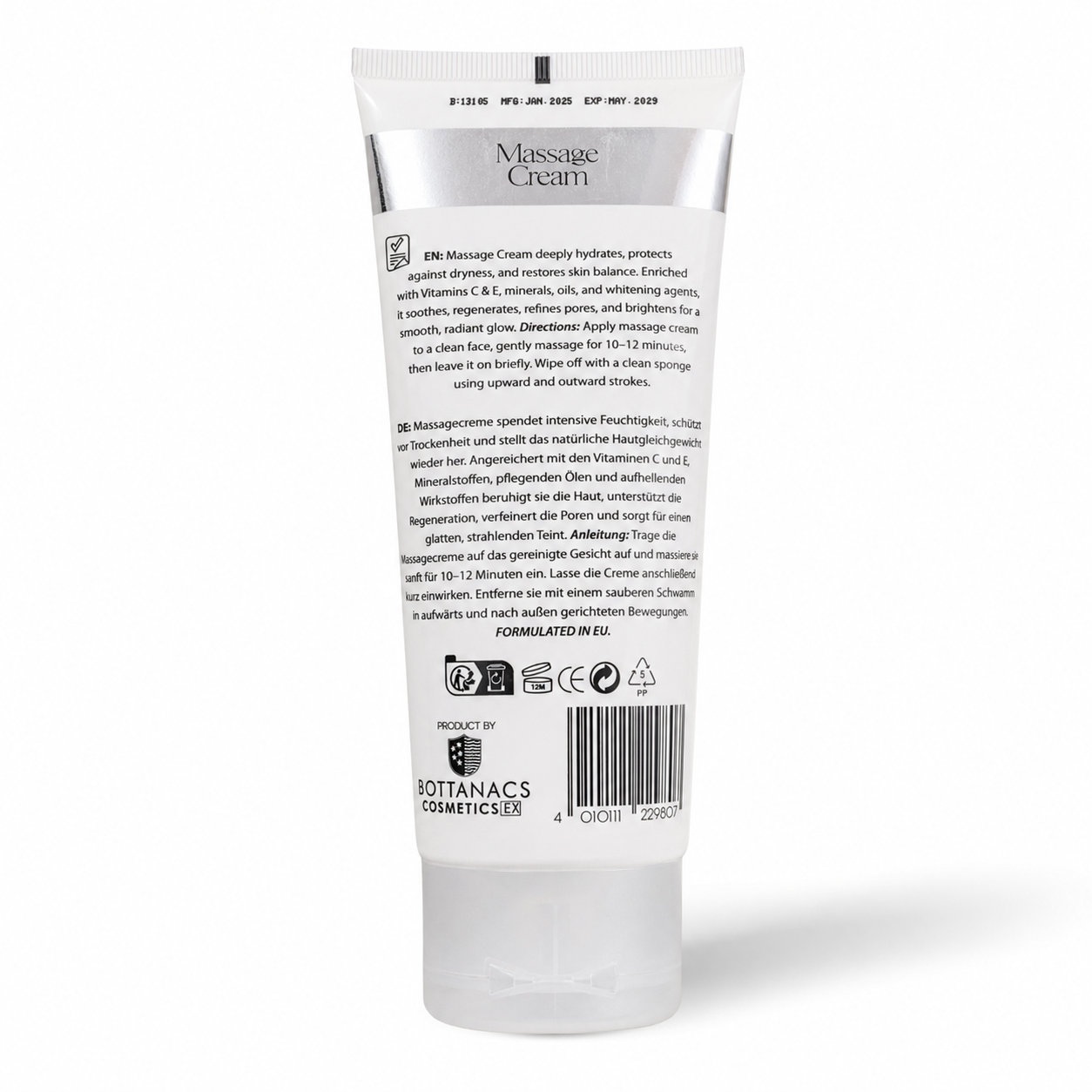 BOTTANACS GlutaWhite Massage Cream – Gentle Bliss – 200ml