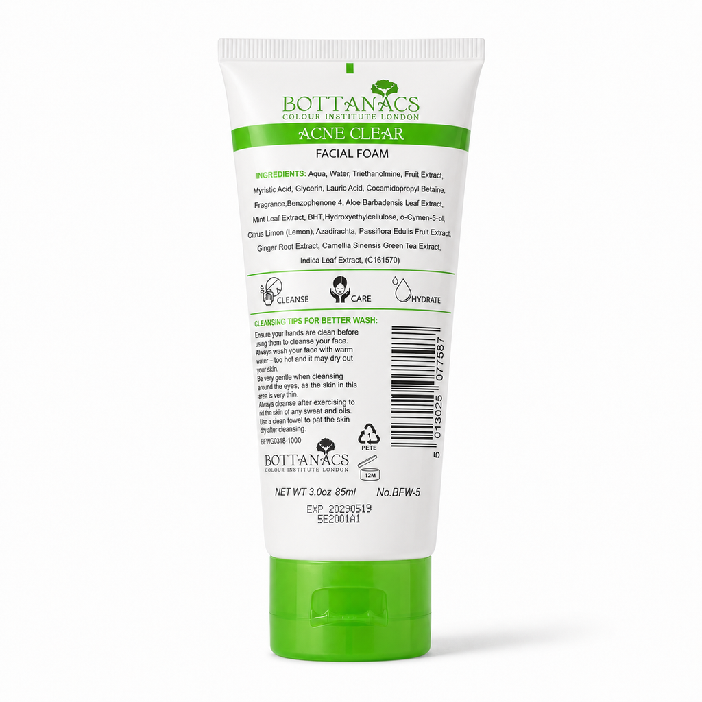 BOTTANACS Acne Clear Facial Foam – Skin Clear Whitening – 85ml
