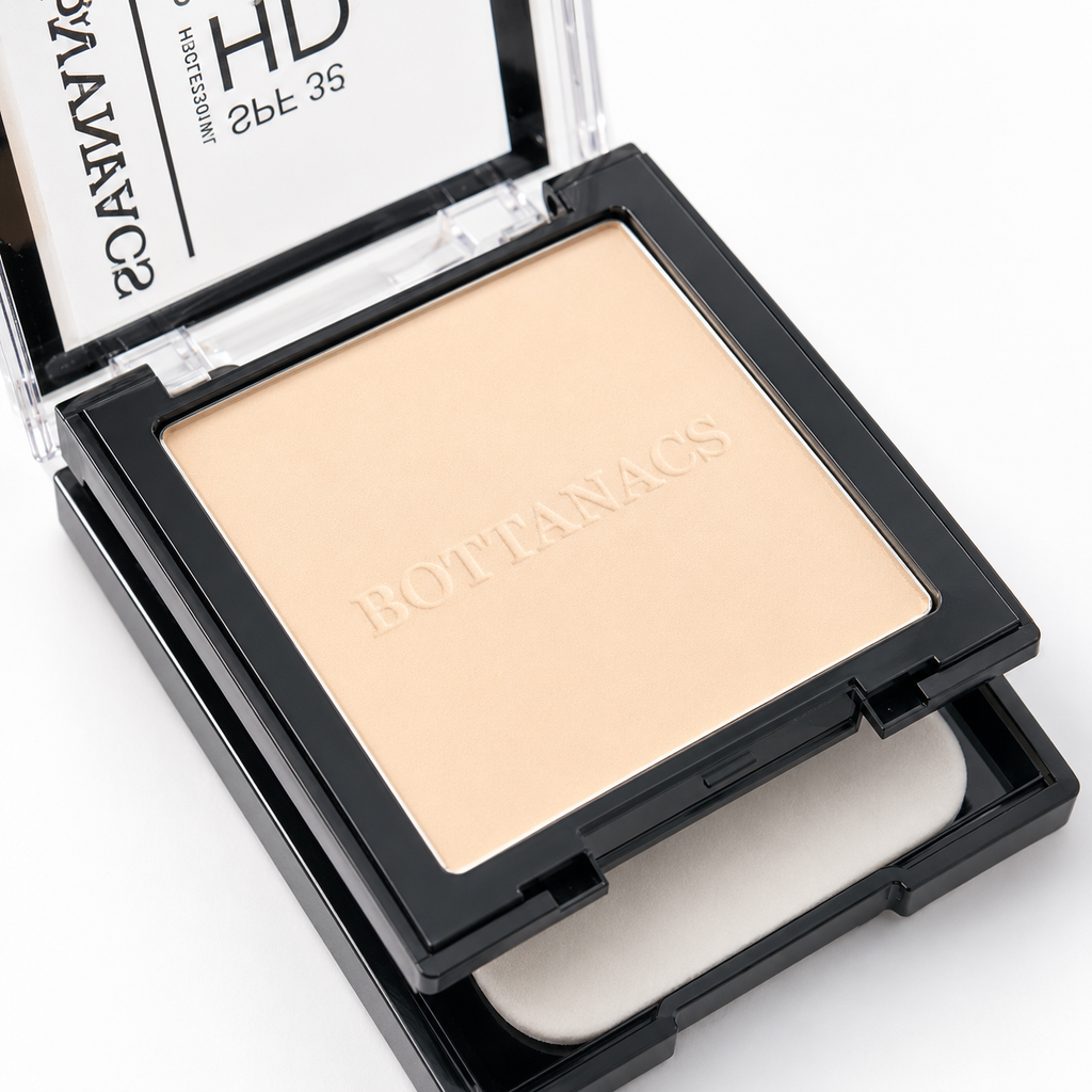 BOTTANACS Professional HD Two Way Cake SPF 35 – Oil-Free Waterproof Compact Powder – Shade 02 Ivory