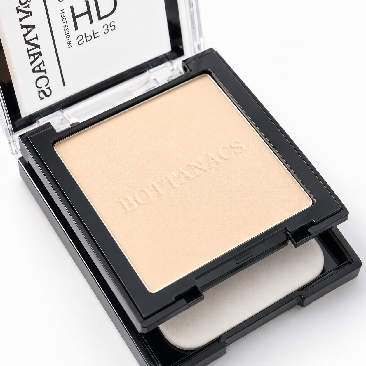BOTTANACS Professional HD Two Way Cake SPF 35 – Oil-Free Waterproof Compact Powder – Shade 02 Ivory
