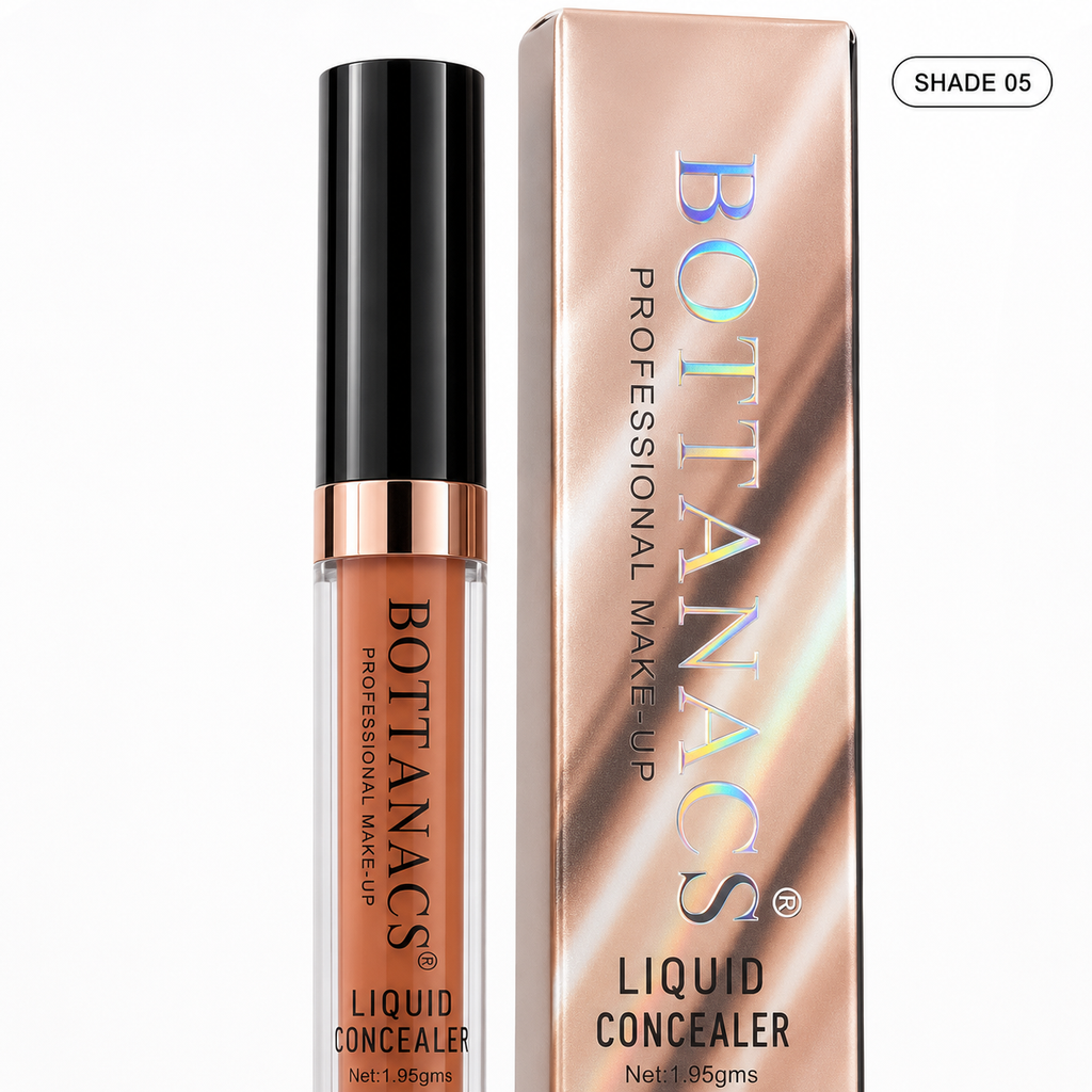 BOTTANACS Professional Make-Up Liquid Concealer – 24H Long-Wearing Waterproof Formula – Shade 05 Warm Orange