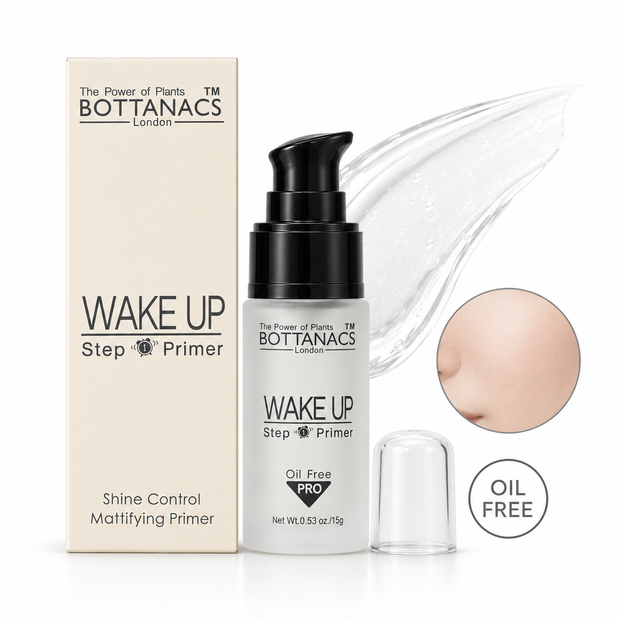 BOTTANACS Wake Up Step 1 Shine Control Mattifying Mineral Primer – Oil Free PRO, 15g