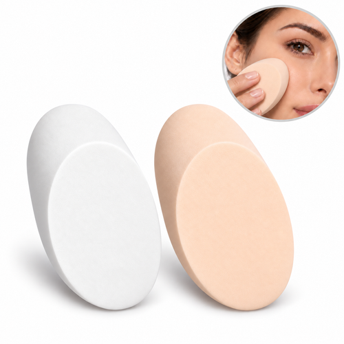 BOTTANACS 2-Piece Oval Makeup Sponge Set – Soft Foundation Blending Puffs – main product image