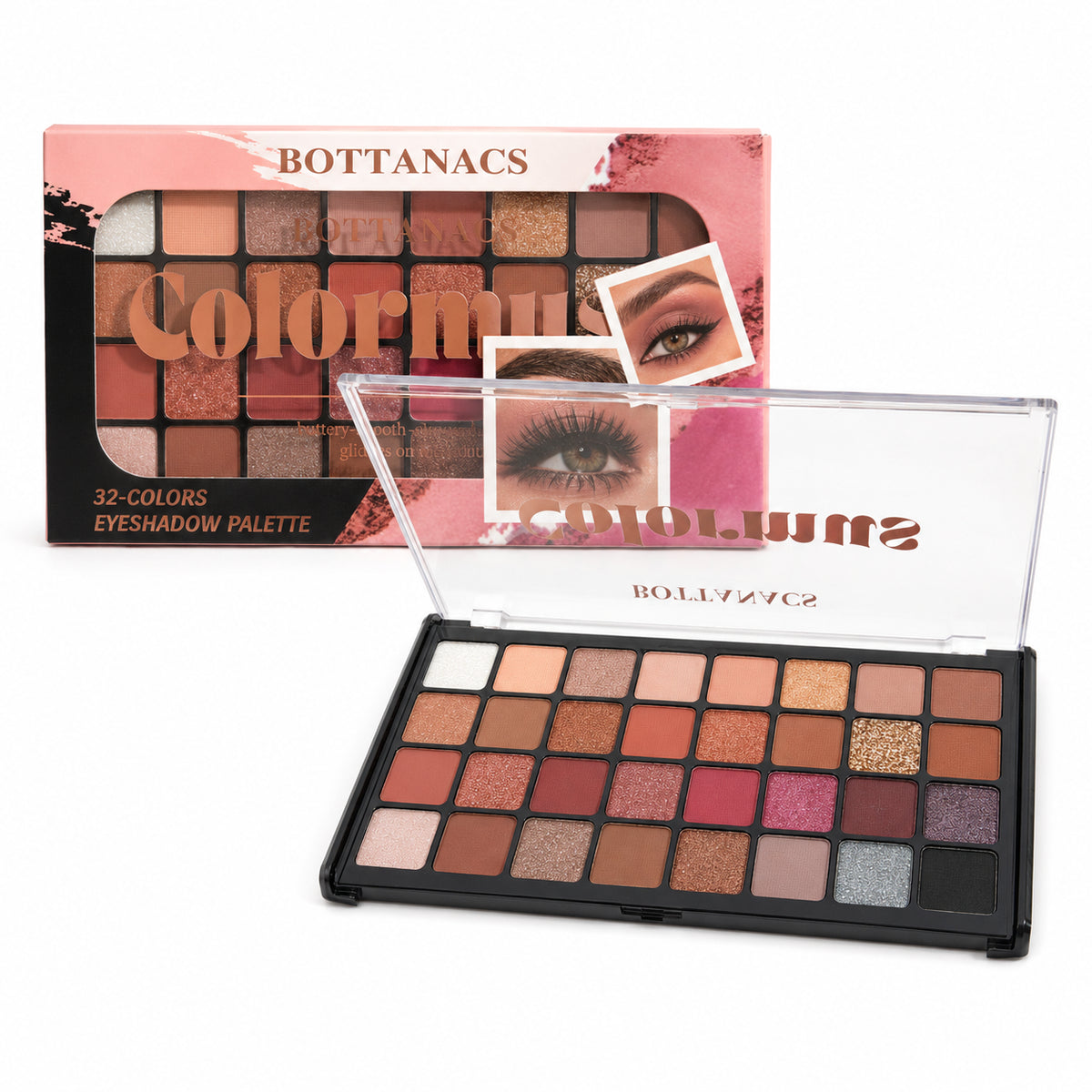 BOTTANACS Colourmuse 32-Color Eyeshadow Palette – Shade 2 – main product image
