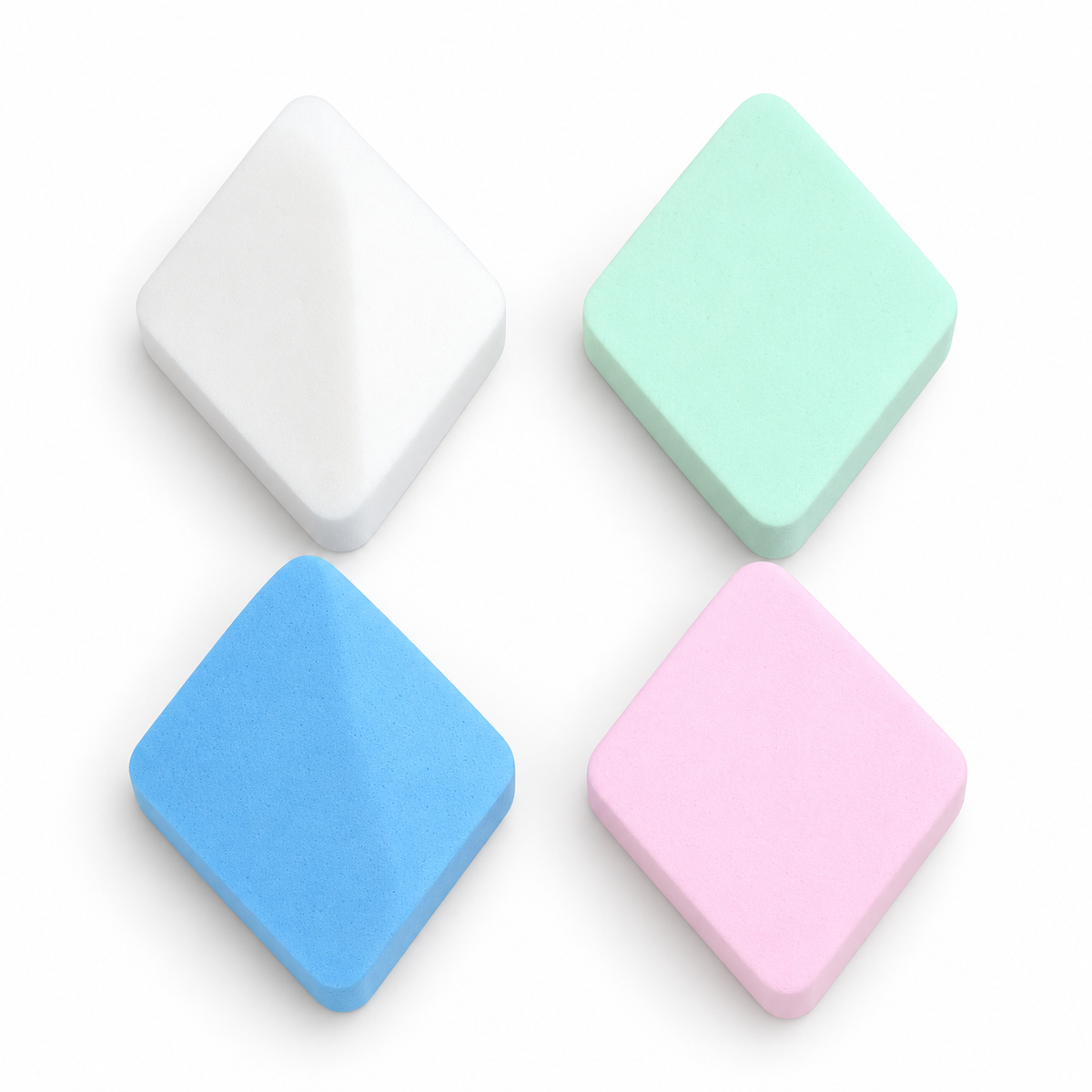 BOTTANACS 4-Piece Diamond Makeup Sponge Set – Multicolor – product view 2