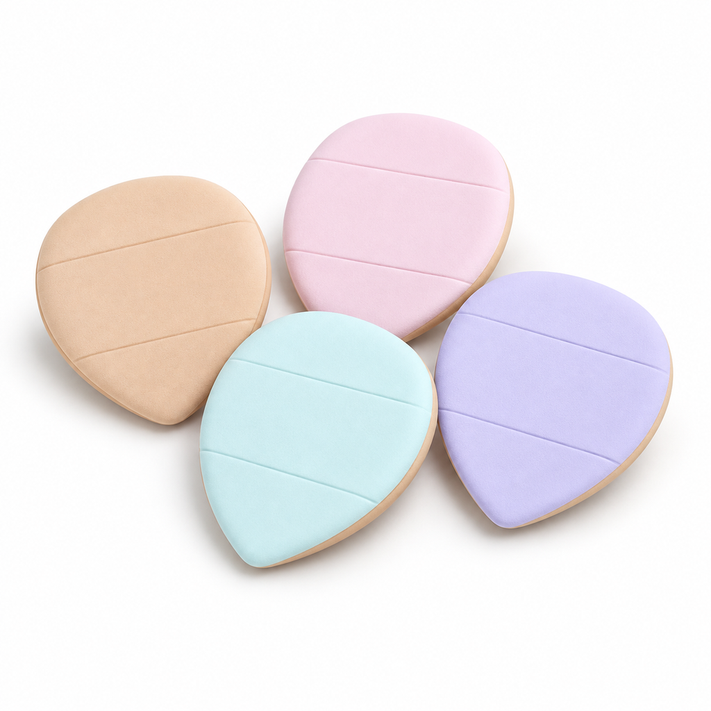BOTTANACS 4-Piece Dual-Sided Teardrop Makeup Puff Set – Multicolour – product view 2