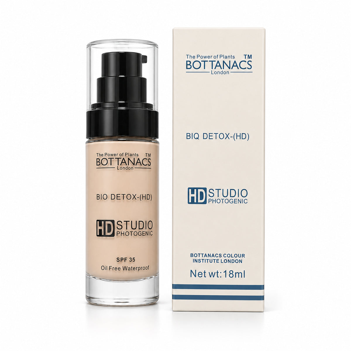 BOTTANACS Bio Detox Foundation SPF 35 – BE03 Natural Beige, 18ml – product view 5