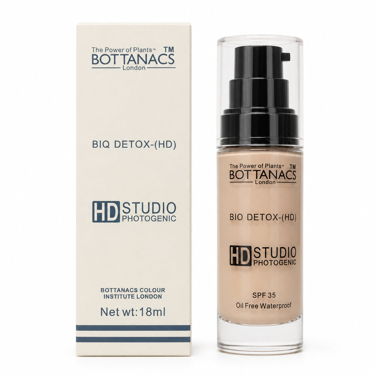 BOTTANACS Bio Detox Foundation SPF 35 – BE04 Natural Rose, 18ml – product view 2