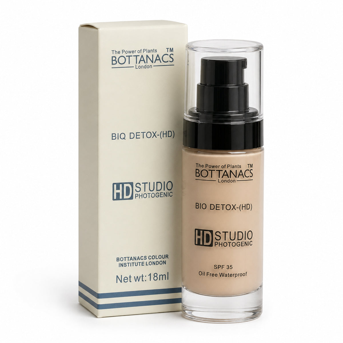 BOTTANACS Bio Detox Foundation SPF 35 – BE04 Natural Rose, 18ml – product view 4