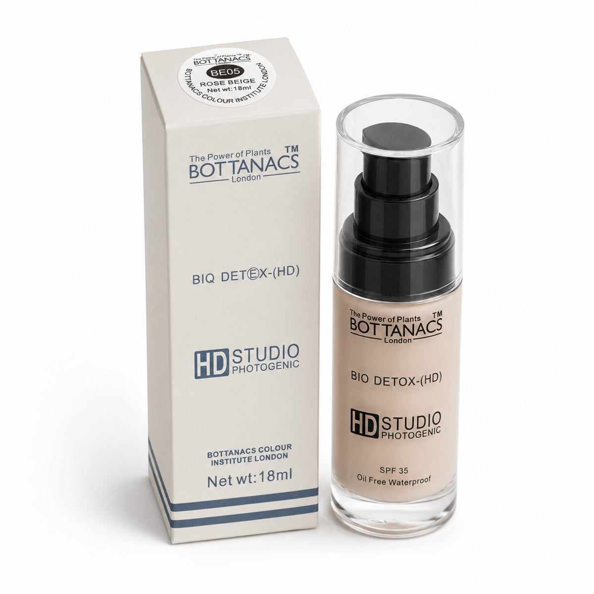 BOTTANACS Bio Detox Foundation SPF 35 – BE05 Rose Beige, 18ml – product view 3