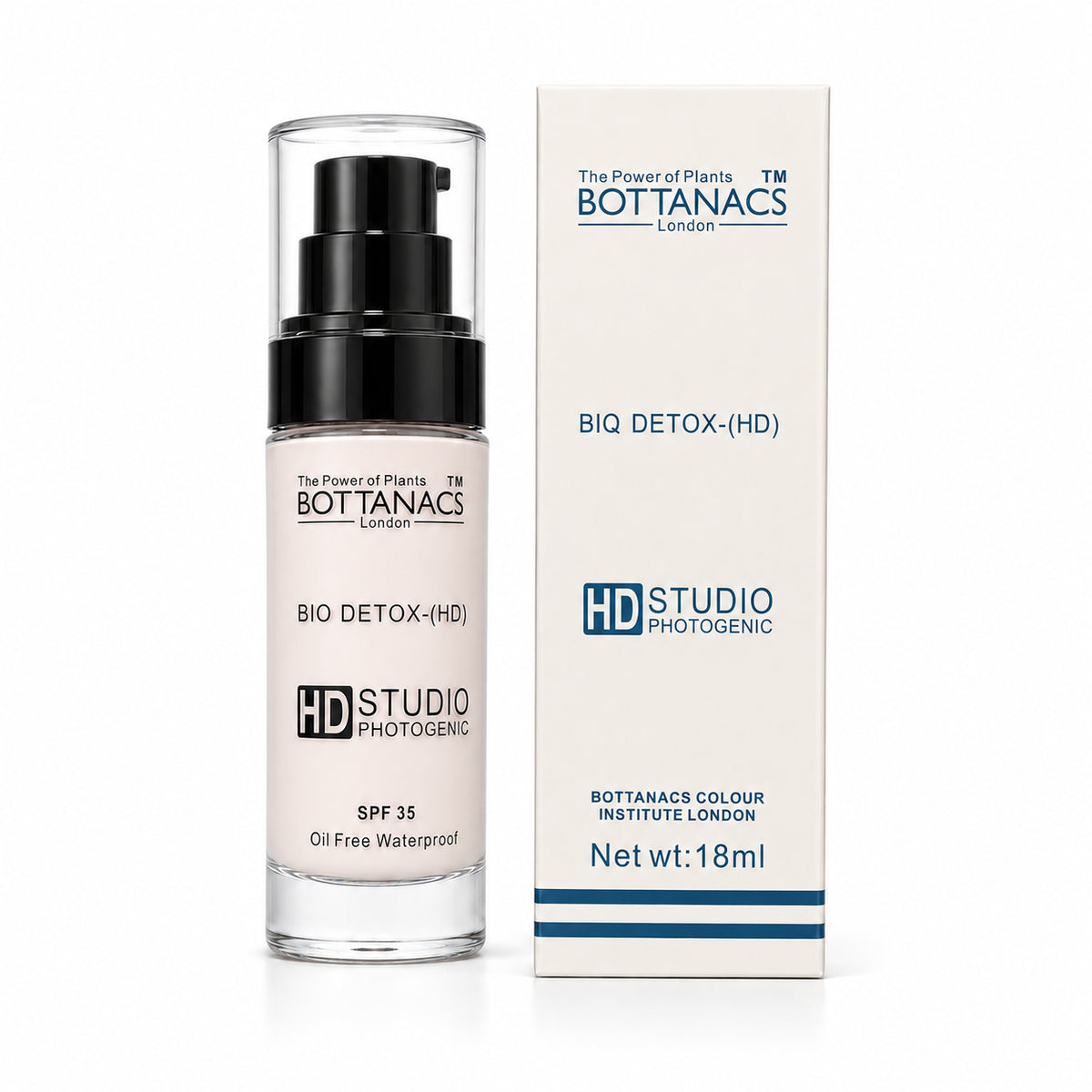 BOTTANACS Bio Detox Foundation SPF 35 – BE01 Ivory, 18ml – product view 3