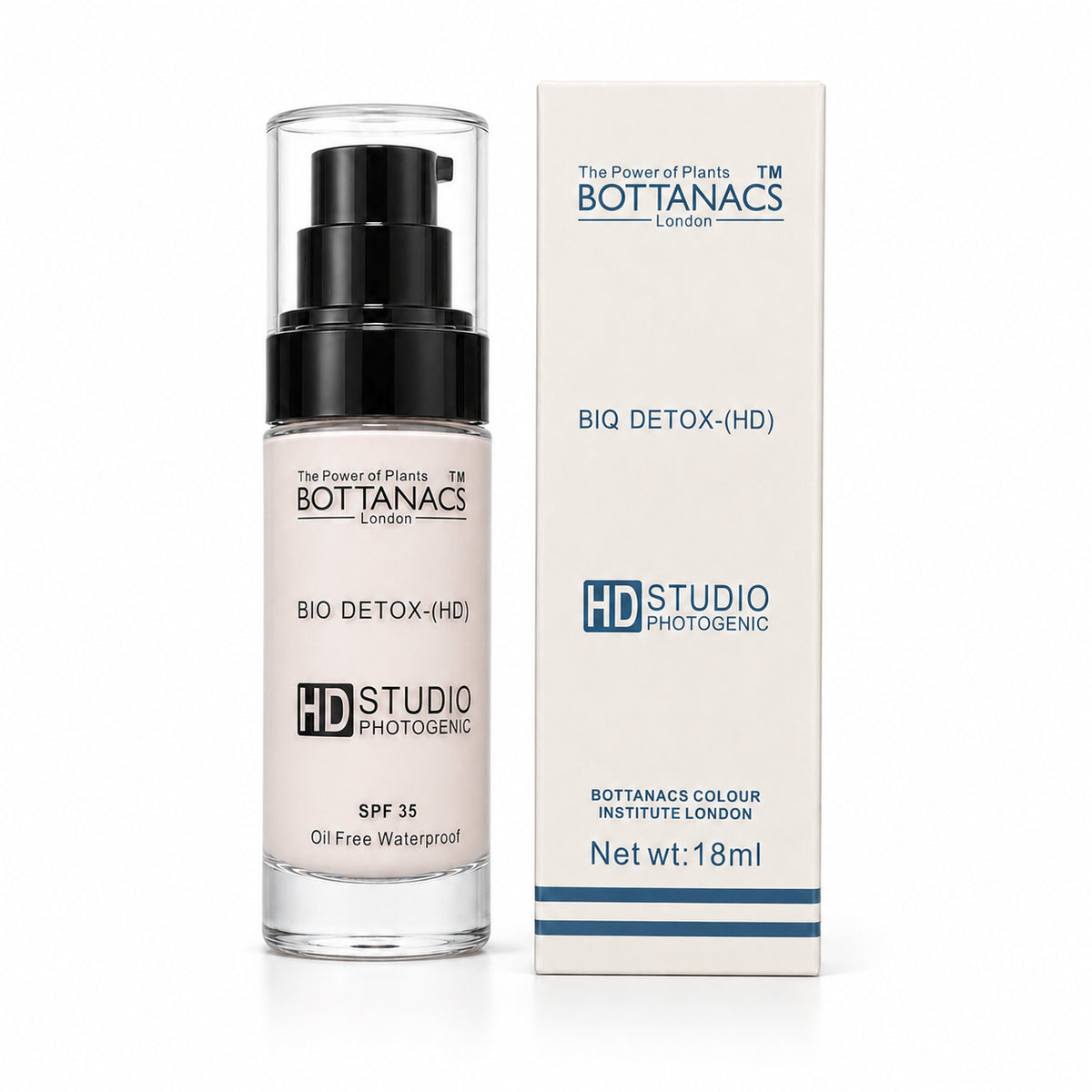 BOTTANACS Bio Detox Foundation SPF 35 – BE02 Light, 18ml – product view 3
