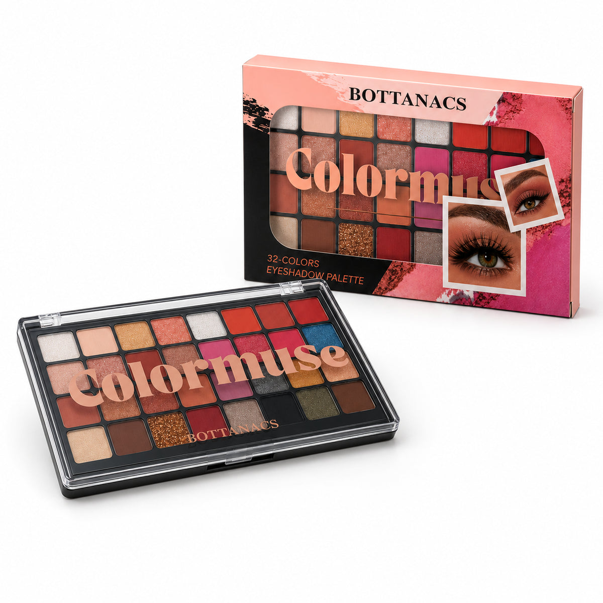 BOTTANACS Colourmuse 32-Color Eyeshadow Palette – Shade 1 – product view 4