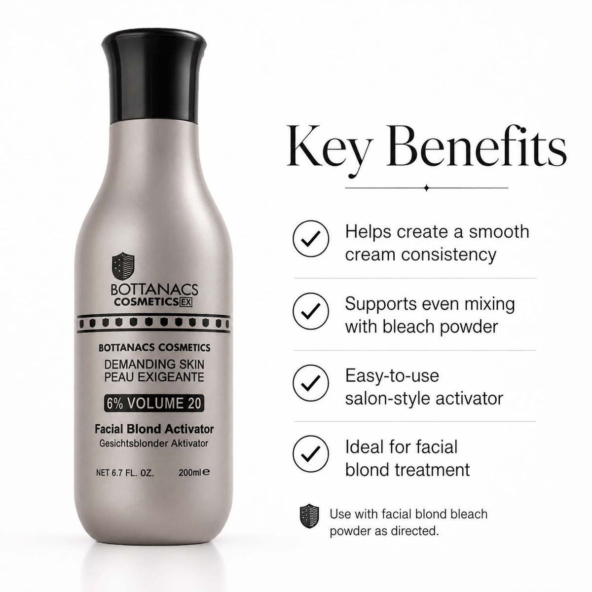 BOTTANACS Facial Blond Activator – 6% Volume 20 – 200ml – main product image