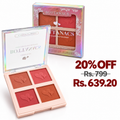 BOTTANACS Four Color Blush Palette – Shade 03 – 20% off, Rs. 799 reduced to Rs. 639.20