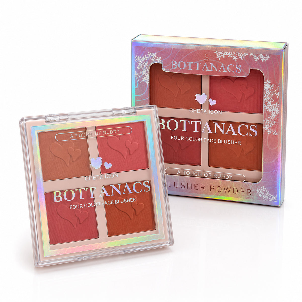BOTTANACS Four Color Blush Palette – Shade 03 – product view 5