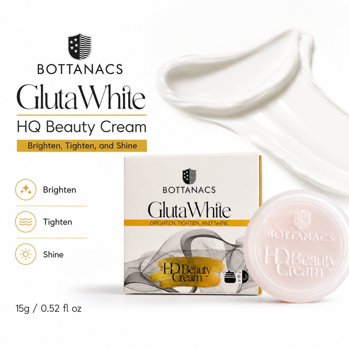 BOTTANACS GlutaWhite HQ Brightening Cream – 15g – product view 5