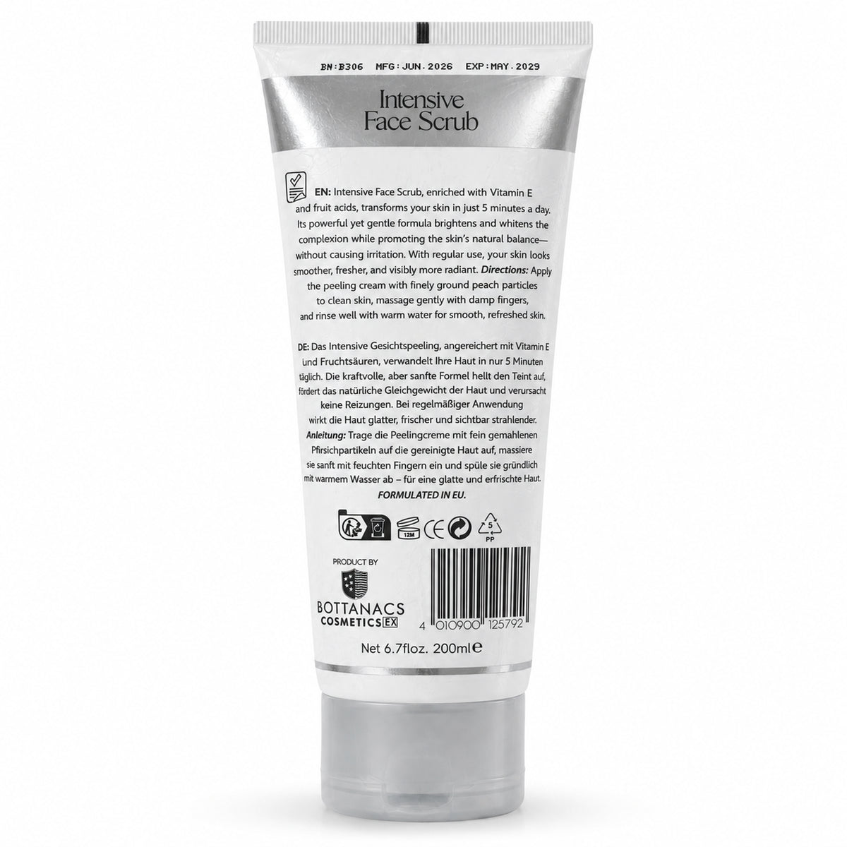 BOTTANACS GlutaWhite Intensive Face Scrub – Velvet Skin – 200ml – product view 5