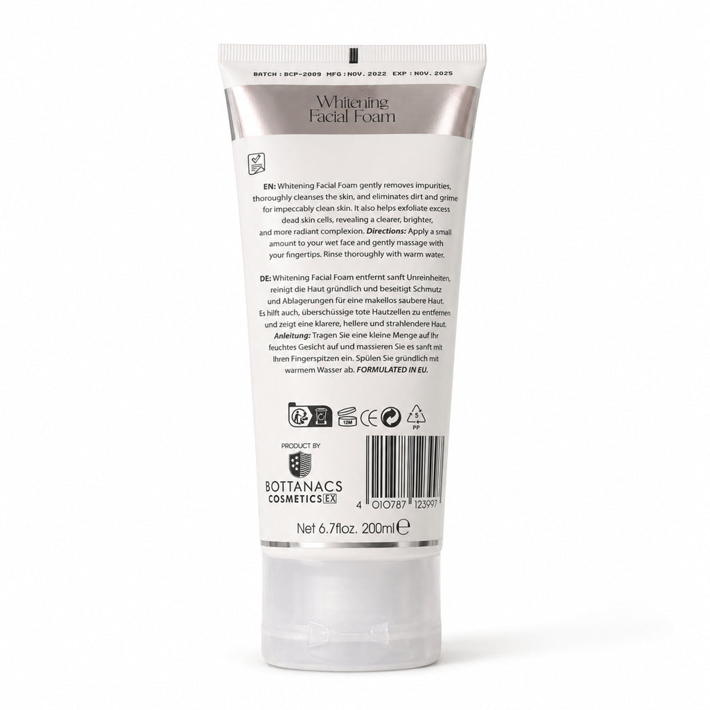 BOTTANACS GlutaWhite Whitening Facial Foam – Purity Perfected – 200ml – product view 4