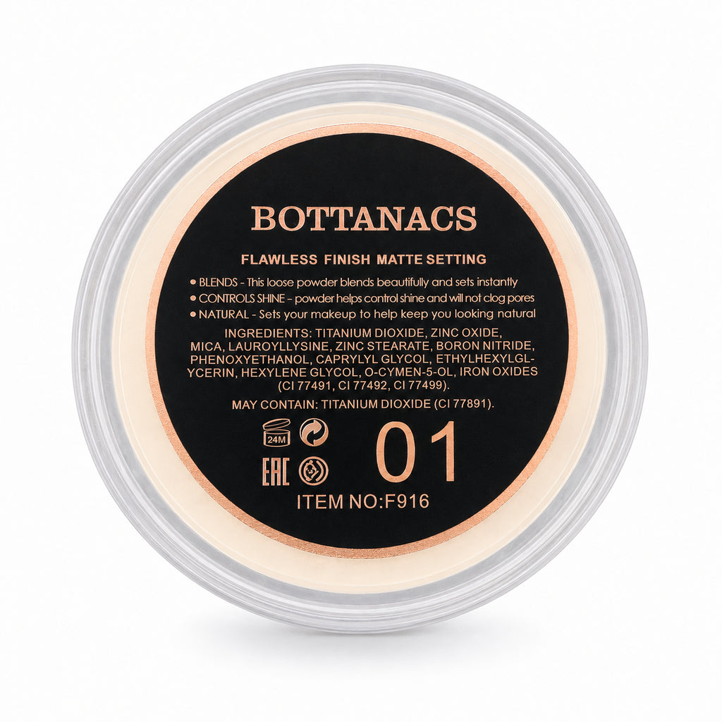 BOTTANACS HD Mineral Silk Loose Powder – Shade 01 – product view 2