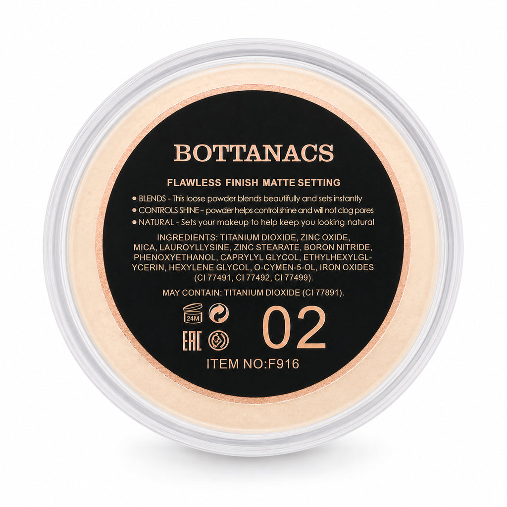 BOTTANACS HD Mineral Silk Loose Powder – Shade 02 – product view 3