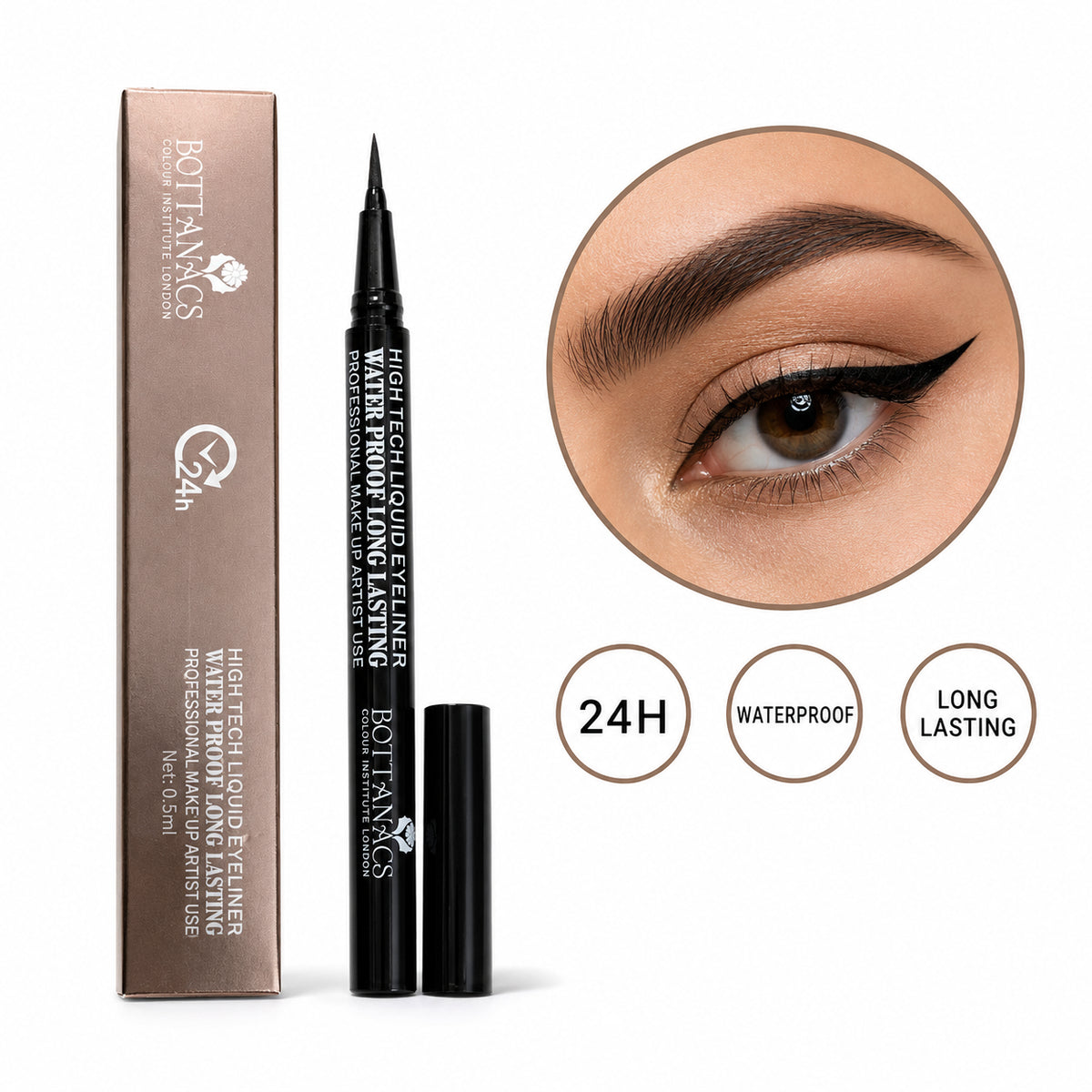 BOTTANACS High Tech 24H Liquid Eyeliner – 0.5ml – main product image