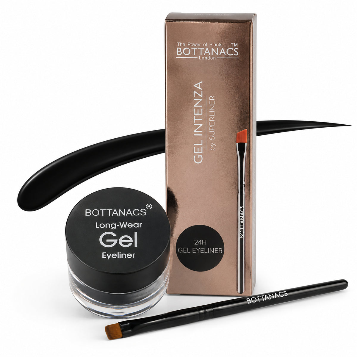 BOTTANACS 24H Black Gel Eyeliner with Brush – 5g – main product image