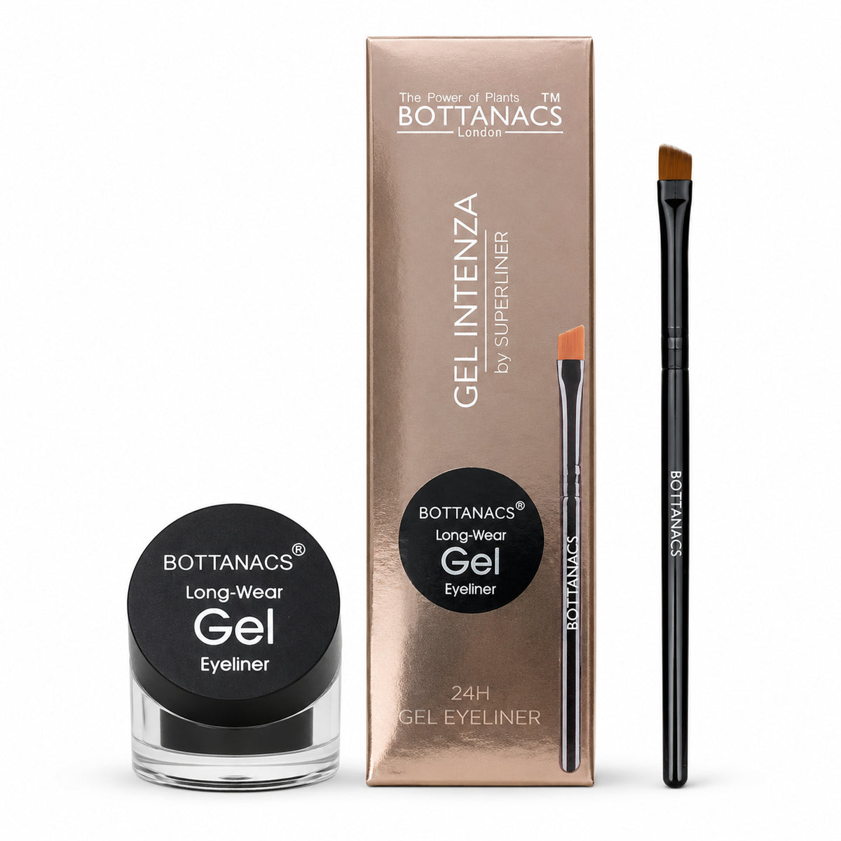 BOTTANACS 24H Black Gel Eyeliner with Brush – 5g – product view 3