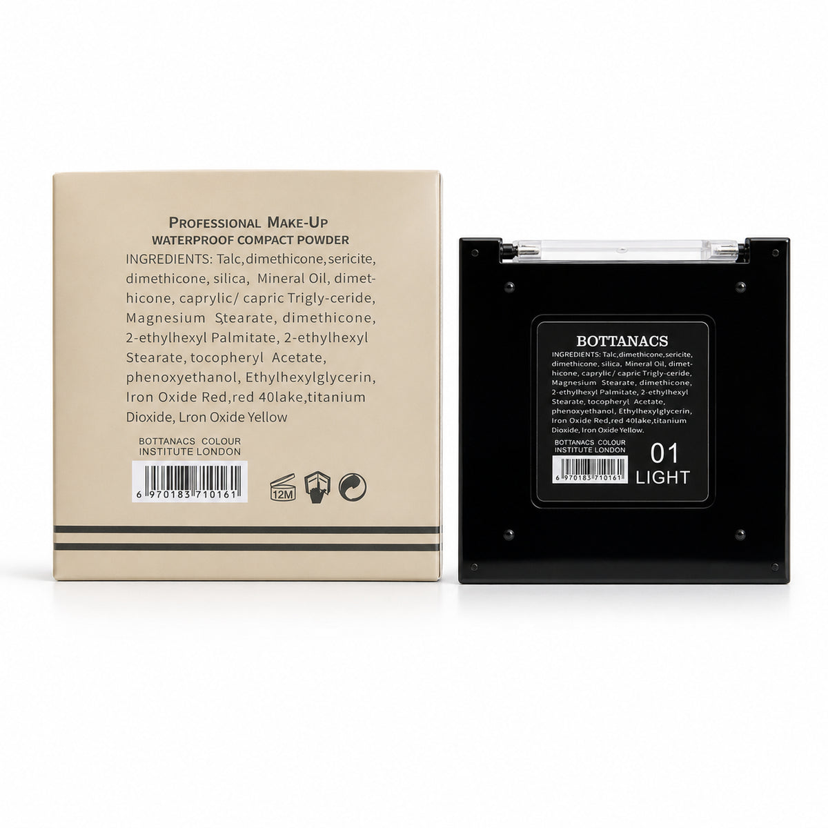 BOTTANACS HD Two Way Cake SPF 35 – Shade 01 Light – product view 4